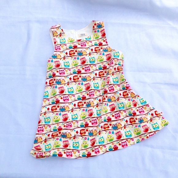 Owl Print Jumper/Dress - Designer Riley Blake - Picture 1 of 10